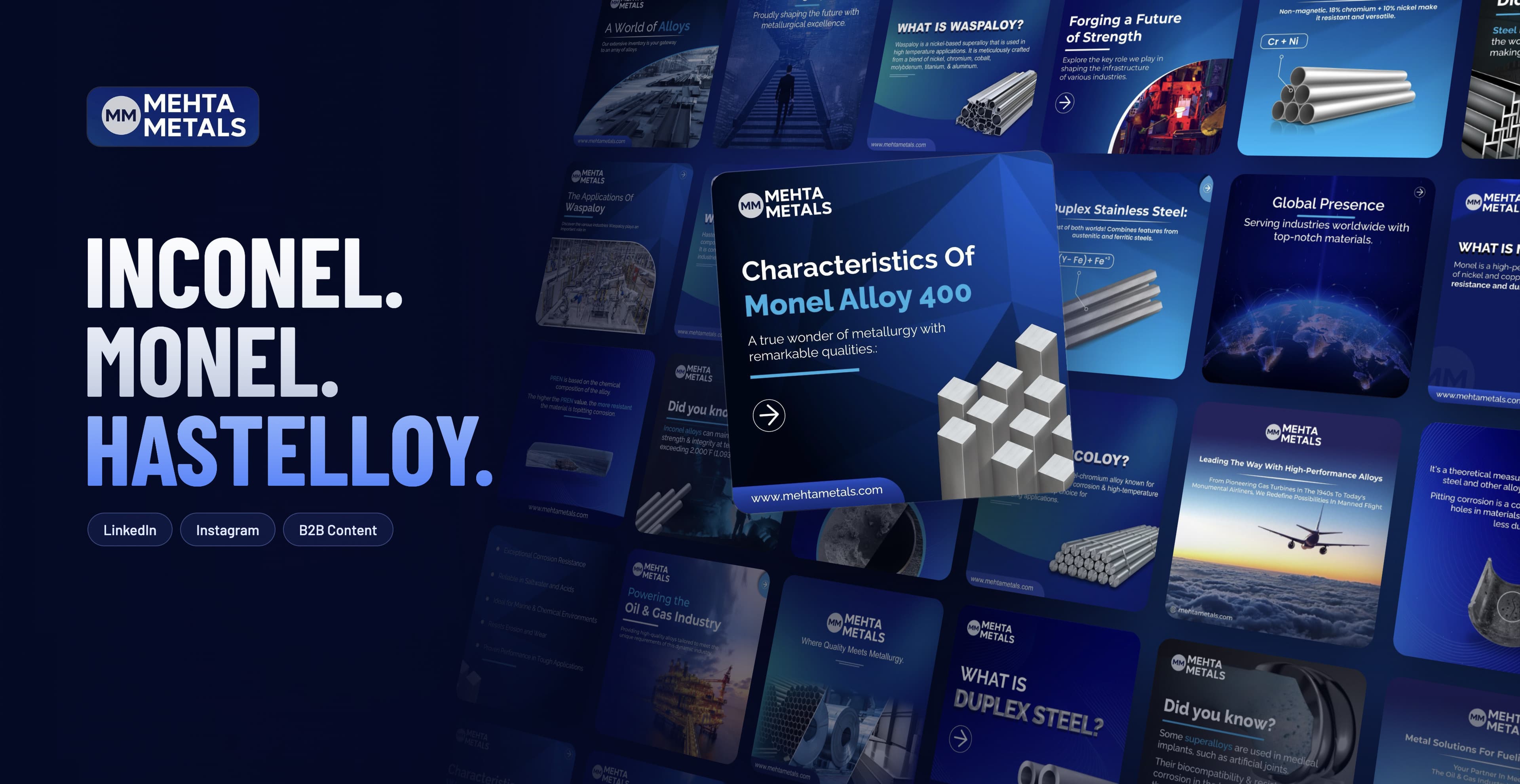 Mehta Metals B2B Social Content