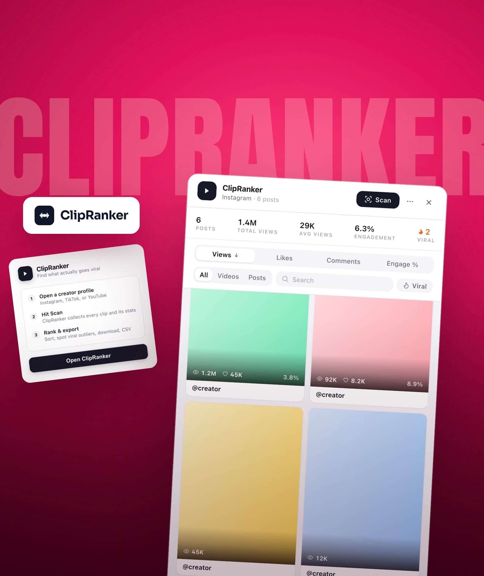 ClipRanker - Instagram Engagement Chrome Extension