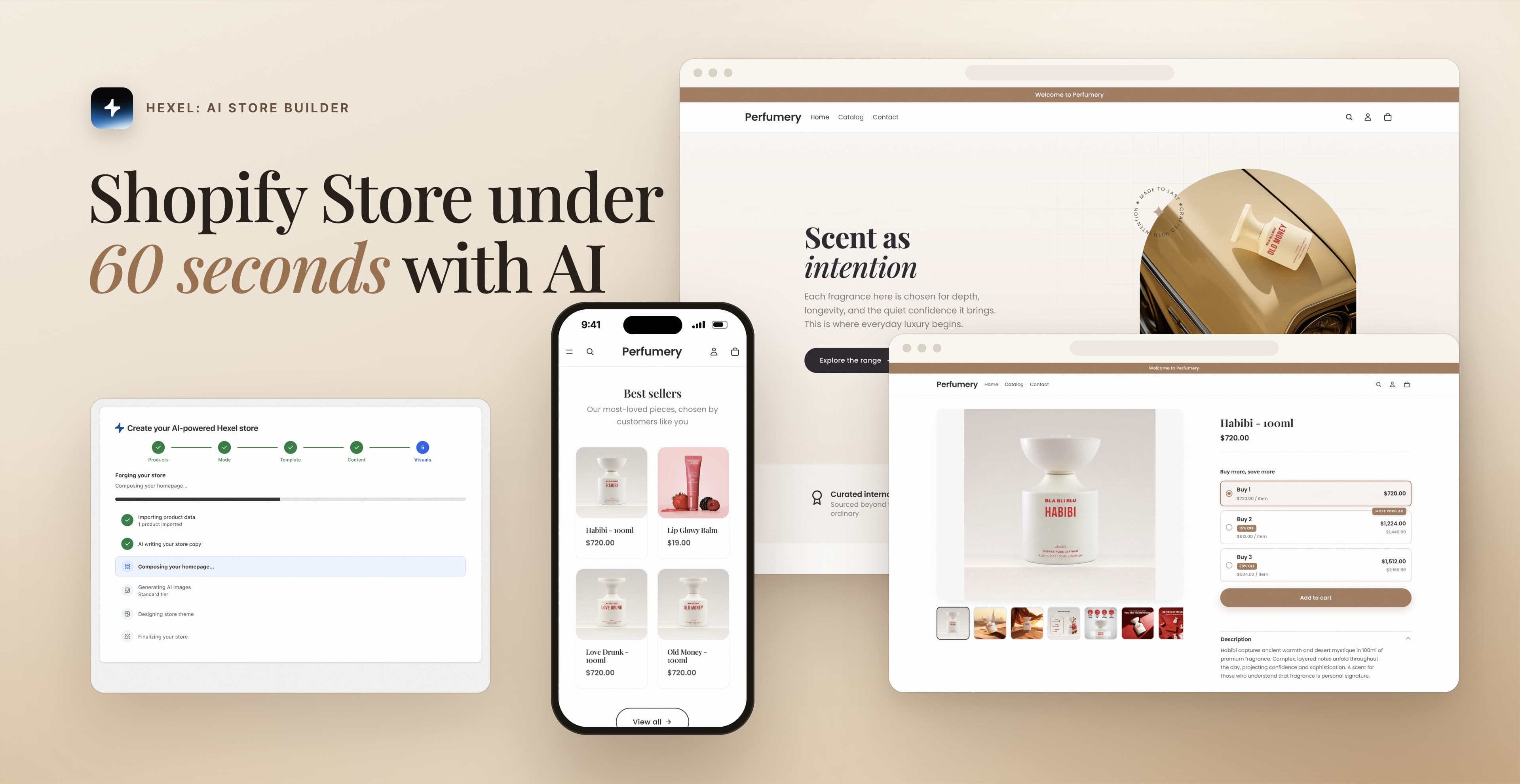 HEXEL - Shopify AI Store Builder