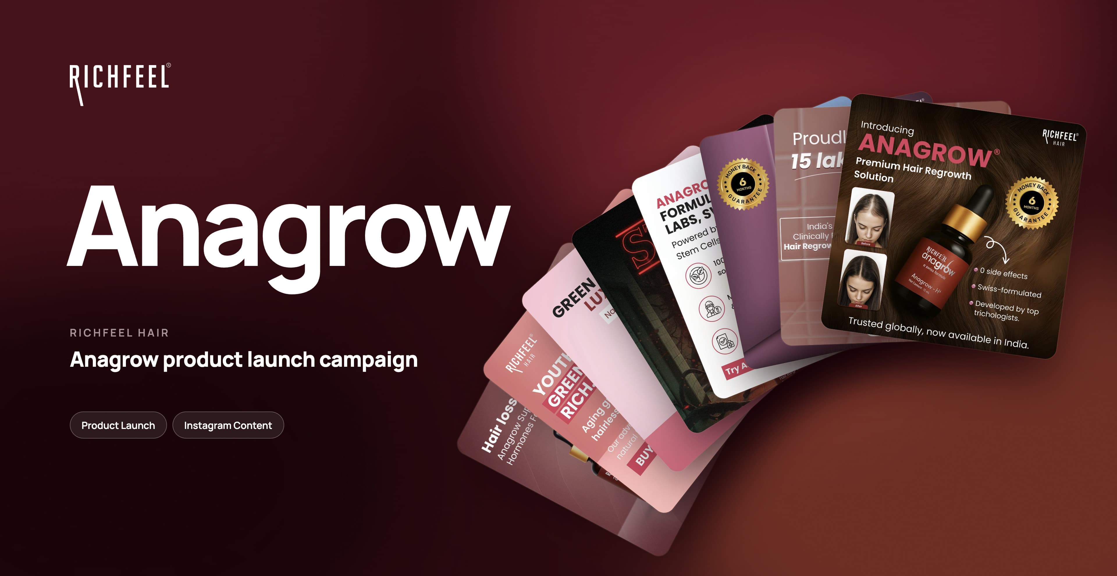 Richfeel Hair - Anagrow product launch campaign